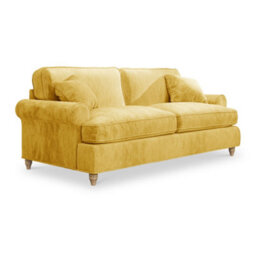 Alfie Gold 3 Seater Sofa For Living Room - Fully Assembled By Roseland Furniture - thumbnail 3