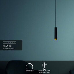 Lucide Floris Single Pendant Black - thumbnail 2