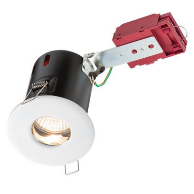 Luminosa Lighting Luminosa Fire-Rated Shower Downlight White, 230V Ip65 Gu10 Ic