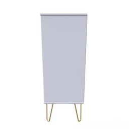 Honshu 5 Drawer Chest Of Drawers In White Matt (Ready Assembled) - thumbnail 2