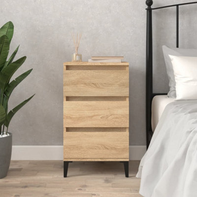 Berkfield Bedside Cabinet Sonoma Oak 40X35X70 Cm Engineered Wood - image 1