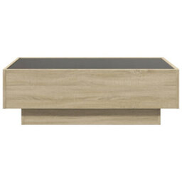 Berkfield Coffee Table With Led Sonoma Oak 90X50X30 Cm Engineered Wood - thumbnail 6