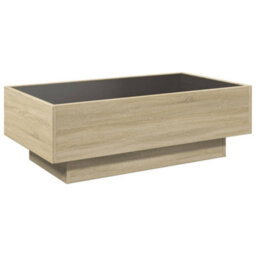 Berkfield Coffee Table With Led Sonoma Oak 90X50X30 Cm Engineered Wood - thumbnail 8