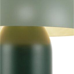 Happy Homewares Modern Rechargeable Mushroom Lamp In Two Tone Green With Touch Button - thumbnail 8