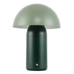 Happy Homewares Modern Rechargeable Mushroom Lamp In Two Tone Green With Touch Button - thumbnail 4
