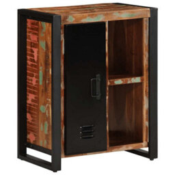 Berkfield Sideboard Multicolour 55X35X70 Cm Solid Wood Reclaimed - thumbnail 1