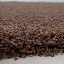 Uetian Dark Brown Small Shaggy Rug 60X110 Cm - Modern Rectangular Soft Area Rug  5Cm Thick Pile Non Shedding - thumbnail 5