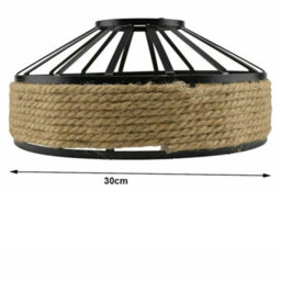 Set Of 2 Hanging Light Lamp Shades Hemp Rope Lamp Shades, Woven Lampshades For Floor Lamps Pendant  Ceiling Light - thumbnail 5