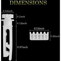 Vertical Blind Replacement Rod And Gear Vertical Blind Repair Kit For Head Rail - thumbnail 2