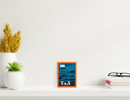 7X5 Orange Picture Frame (12.7 X 17.8Cm) Poster, Photo, Artwork, Gallery Wall Or Print - thumbnail 2