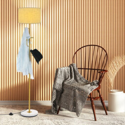 Costway Modern Floor Lamp With Coat Rack Freestanding Lamp W/ 5 Hooks & Foot Switch E27 - thumbnail 5