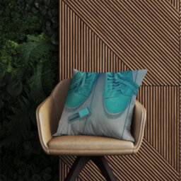 Warren Reed Designer Lipstick Shoes Outdoor Cushion 45Cm X 45Cm - thumbnail 2