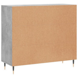 Berkfield Modern Sideboard Concrete Grey 90X34X80 Cm Engineered Wood - thumbnail 8
