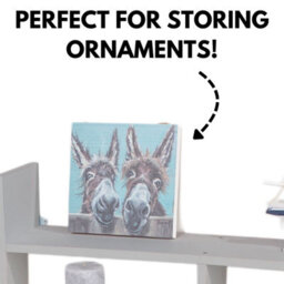 Core Products Floating Two Tier Wall Shelf - Light Grey - thumbnail 3