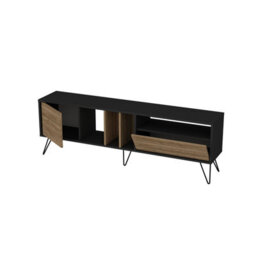 Decorotika Mistico Tv Stand Tv Unit For Tvs Up To 80 Inch Black And Walnut - thumbnail 5