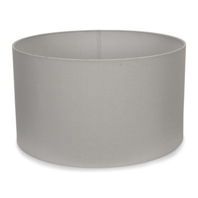 Valuelights Reni Grey Fabric Drum Ceiling Lamp Shade (D)45Cm - image 1