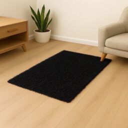 Uetian Black Doorway Rug 60 X 110 Cm 5 Cm Dense Pile Soft Mat For Compact And Entry Spaces - thumbnail 5