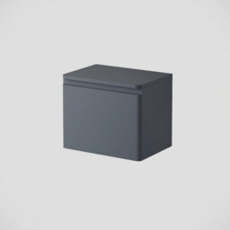 Affine Bathroom Cloakroom Vanity Unit 500mm Wall Hung Cabinet Drawer Anthracite Grey - thumbnail 3