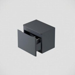 Affine Bathroom Cloakroom Vanity Unit 500mm Wall Hung Cabinet Drawer Anthracite Grey - thumbnail 4