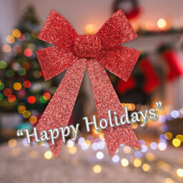 Tinsel Bow Christmas Decoration X 1 22Cm X 32Cm X 7Cm Red - thumbnail 4