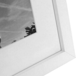 Triple Photo Frame, Display For Three Pictures, Wall Mounted Or Tabletop Use, Glass Front, White - thumbnail 4