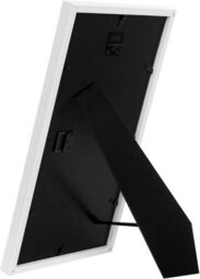 Triple Photo Frame, Display For Three Pictures, Wall Mounted Or Tabletop Use, Glass Front, White - thumbnail 5