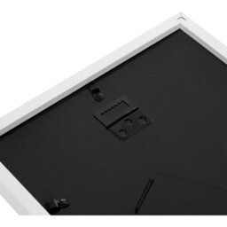 Triple Photo Frame, Display For Three Pictures, Wall Mounted Or Tabletop Use, Glass Front, White - thumbnail 6