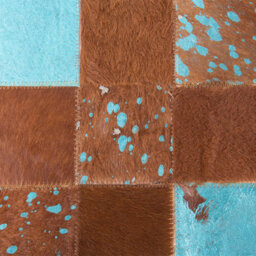 Beliani Rug Aliaga Brown 160 X 230 Cm Leather - thumbnail 5