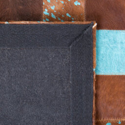 Beliani Rug Aliaga Brown 160 X 230 Cm Leather - thumbnail 7