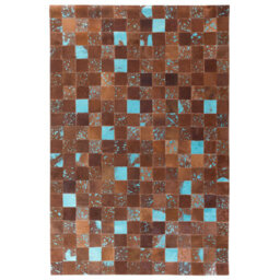 Beliani Rug Aliaga Brown 160 X 230 Cm Leather - thumbnail 6