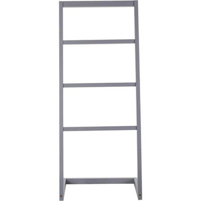 Grey Bamboo Freestanding Towel Rack Drying Stand & Holder With 4 Clothes Rails - image 1