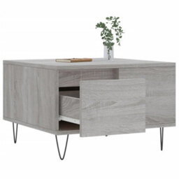 Berkfield Modern Coffee Table Grey Sonoma 55X55X36.5 Cm Engineered Wood - thumbnail 4