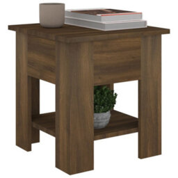 Vidaxl Coffee Table Brown Oak 40X40X42 Cm Engineered Wood - thumbnail 4