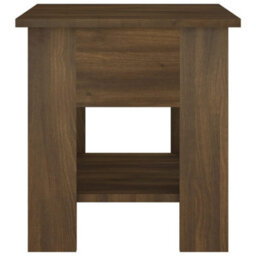 Vidaxl Coffee Table Brown Oak 40X40X42 Cm Engineered Wood - thumbnail 7