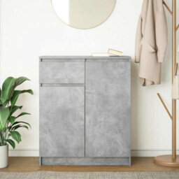 Berkfield Sideboard With Drawer Concrete Grey 71X35X84 Cm Engineered Wood - thumbnail 3
