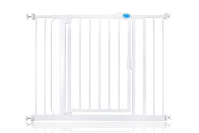 Bettacare Auto Close Stair Gate, 103.8Cm - 110.8Cm, White, Pressure Fit Safety Gate, Baby Gate - image 1