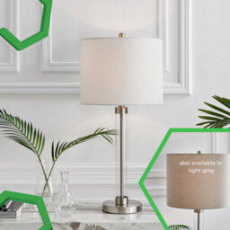 Furniturebox Esme Stylish Clear Glass And Chrome Metal Table Lamp Light With White Shade Including A Rated Energy Efficient Led Bulb - thumbnail 8