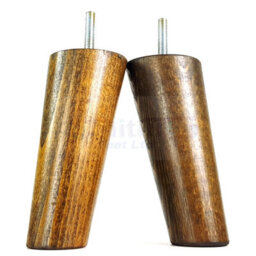 L&F Wood Legs Dark Walnut Washed 120mm High Set Of 4 Replacement Furniture Feet Settee Chairs Sofas Footstools M8 - thumbnail 6