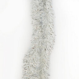 Neel Blue Silver & White Metallic Shiny Christmas Tinsel Garland For Xmas Tree & Home Decorations, 2M X 9Cm - thumbnail 4