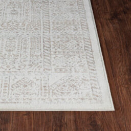 Livabliss Floransa-Vintage Tan Ivory Grey Traditional Boho Living Dining Bedroom Rug 160 X 215 Cm Easy Care, Non Shedding - thumbnail 5