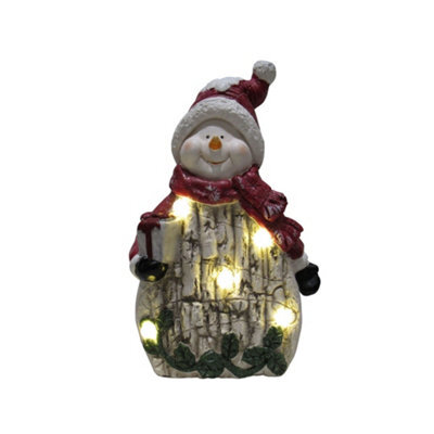 SecureFix Direct Light Up Snowman Christmas Figurine (Xmas Led Festive Decoration Ornament) - image 1