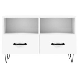 Berkfield Sturdy Tv Cabinet White 80X36X50 Cm Engineered Wood - thumbnail 5