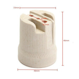 3Pcs E27 Ceramic Lamp Holder Kit Heat-Resistant Edison Screw Socket Converter For Pendant,wall Lights Ideal For Diy Home Lighting - thumbnail 2