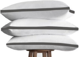 Casabella Gusset Pillows 2 Pack - Plush Bed Pillows For Neck & Shoulder Pain Relief - thumbnail 5