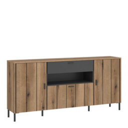 Furniture To Go Arundel Sideboard 2 Door 1 Flap 1 Drawer In Oak/grey - thumbnail 1