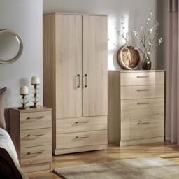 Brindisi Ready Assembled Matt Oak Effect 6 Drawer Chest (H)795mm (W)1120mm (D)415mm - thumbnail 2