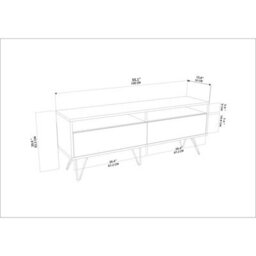 Decorotika Flay Modern Tv Stand Tv Unit For Tvs Up To 65 Inch White&bendire - thumbnail 9