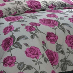 Homespace Direct Ltd Homespace Direct Meadow Grey Duvet Cover Set Floral Themed Super King Bedding Set - thumbnail 3