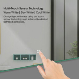 Royal Bathrooms Enso 600 X 600mm Round Led Illuminated Anti-Fog Mirror With Touch Sensor - thumbnail 7