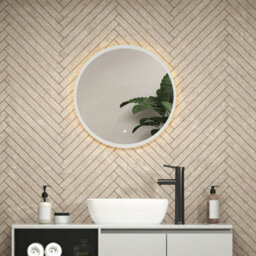 Royal Bathrooms Enso 600 X 600mm Round Led Illuminated Anti-Fog Mirror With Touch Sensor - thumbnail 3